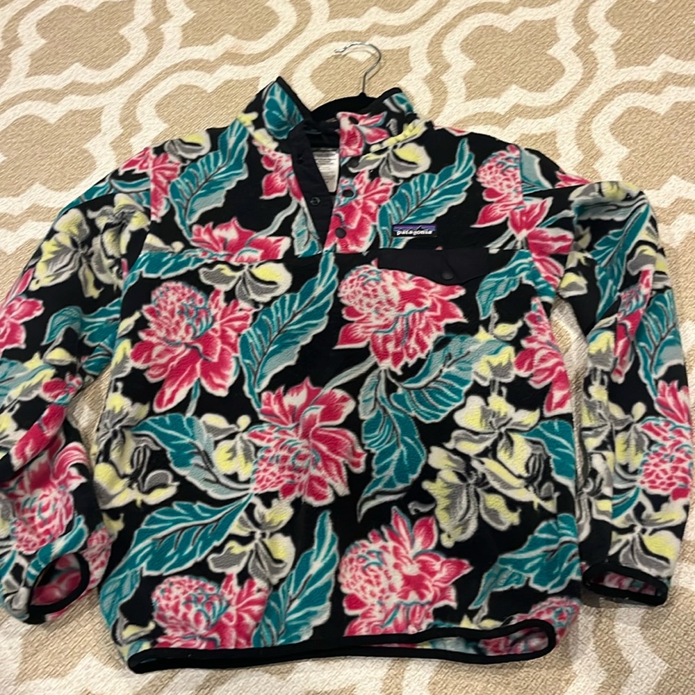Patagonia Snap T Synchilla Button Fleece Jacket Aloha